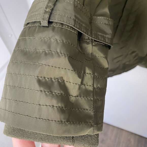 Sam Edelman Faux Fur Lined Water Repellent Hooded Raincoat - Picture 5 of 10